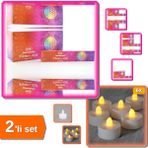 Hereveoyuncak Flower Of Life Masala Aromalı Çubuk Tütsü + Pilli Tealight Mum 6 Adet - 2li Set A7K1R6
