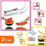 Hereveoyuncak Karpuz Kavun Dilimleme Bıçağı + Pratik Kolay Patates Meyve ve Sebze Doğrama Bıçağı - 2li Set B5N5X7