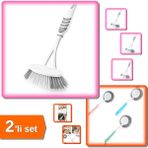 Hereveoyuncak Lavabo ve Küvet Temizleme Fırçası + Mangal Barbekü Lavabo Bulaşık Temizleme Fırçası - 2li Set L8K2S2