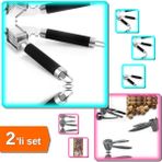 Hereveoyuncak Lüx Çelik Sarımsak Ezici + Metal Fındık Kıracağı - 2li Set XZ1234