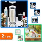 Hereveoyuncak Makyaj Pamuğu Organizeri + Buzdolabı Düzenleyici Sepet - Beyaz - 2li Set B5Y0Q4