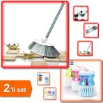 Hereveoyuncak Maxi Oto Yıkama Fırçası + Deterjan Hazneli Bulaşık Fırçası - 2li Set CD789