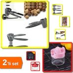 Hereveoyuncak Metal Fındık Kıracağı + Narenciye Sıkacağı Cam Kavanozlu Limon Sıkacağı 300 ml - 2li Set M2R5Z3