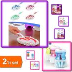 Hereveoyuncak Mikrofiber Duster Toz Alıcı + Deterjan Hazneli Bulaşık Fırçası - 2li Set G5H6I