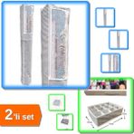 Hereveoyuncak Pencereli Halı Hurcu 4 M2 + 12 Bölmeli Pratik Çekmece Düzenleyici Organizer - 2li Set G5H6I
