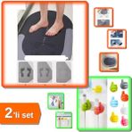 Hereveoyuncak Sihirli Su Emici Kaydırmaz Banyo Paspası + 10 Adet Renkli Ok Işareti Kablo Sabitleyici 2li Set B6T8