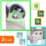 Hereveoyuncak Yeşil Fermuarlı Ayakkabı Yıkama Filesi + Çamaşır Yıkama Filesi Battal Boy - 2li Set Z5X6U5