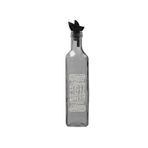 Herevin 0,5 lt Şeffaf Gri Boyalı Cam Yağlık