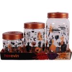 Herevin 139357-810 Desenli Kavanoz Seti 3'lü (425-660-1000 ml)