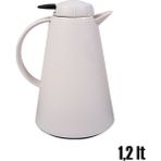 Herevin 161714-590 Plastik Termos Çay Termosu Su Termosu Sürahi 1,2 Litre Krem - 1,2 lt