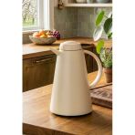 Herevin 161714-590 Plastik Termos Çay Termosu Su Termosu Sürahi 1,2 Litre Krem