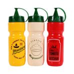 Herevin 162324-000 Desenli Ketçap-Mayonez-Hardal Şişe Seti 660 Ml