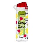Herevin Como Kapak Tropic Çilek Baskılı İnfuserli Detox Matara