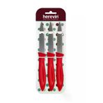 Herevin E361223-001 Üçlü Kırmızı Renk Meyve Bıçağı