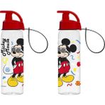 Herevin Mickey Mouse 500 ml Askılı Şeffaf Matara
