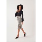 Herita Zebra Desenli Etek - M