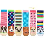 Heritage Nature Hn Socks Sevimli Köpek Desenli Unisex Renkli Çorap Seti 5'li Hediye Kutulu - 36 - 42 - Siyah - Beyaz - Kahverengi - Pudra