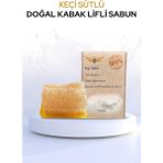 Heriya El Yapımı Kabak Lifli Doğal Keçi Sütlü Güzellik Sabunu - 1 adet