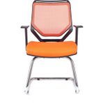 Herkese Mobilya Moreno Turuncu Fileli Bekleme Koltuğu Ofis Koltuğu