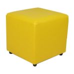 Herkese Mobilya Stave Kare Puf Koltuk - 40x38x40 - Sarı