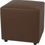 Herkese Mobilya Staves Kare Puf Koltuk - 40x38x40 - Kahverengi