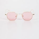 herkesetoptantic Altıgen Unisex Güneş Gözlüğü (Pembe)