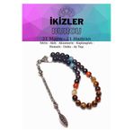 Herkimer Doğal Taş Orijinal Doğaltaş İkizler Burcu Tesbihi