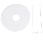 Herklotzn 1 X Parti Düğün için Çin Japon Kağıt Fener Abajuru, 40 cm (16 inç) Krem Beyaz