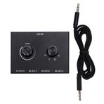 Herklotzn 4 portlu anahtarı, 3,5 mm anahtarı, stereo AUX seçici, 4 giriş, 1 çıkış/1 giriş, 4 çıkış, anahtarı kutusu