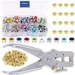 Herklotzn 400 adet 3/16 inçlik metal halkalar, 1 parça, delici pense, metal halkalar takımları, ayakkabı halkaları seti