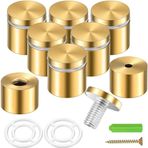 Herklotzn 8 set vida ayırıcı, duvara montaj donanımı, reklam çivi ayırıcıları, akrilik fotoğraf çerçevelerini asmak için (25 x 25 mm)