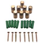 Herklotzn 8 set vida ayırıcı, duvara montaj donanımı, reklam çivi ayırıcıları ile akrilik fotoğraf çerçeveleri asmak için (12 x 20 mm)