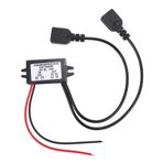 Herklotzn DC 12V a 5V 3A Çift 2 USB Dönüştürücü Otomatik Güç Kaynağı Voltaj Regülatörü Düşürücü