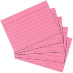 Herlitz 10836195 Kartotek A6 100 Yaprak Çizgili Pembe