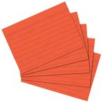 Herlitz 10901197 Kartotek A7 100 Yaprak Çizgili Turuncu