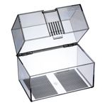 Herlitz 1907021 kartoteks kutusu, A7, plastik, 300 kart için, şeffaf