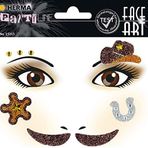 Herma Face Art Decor Kovboy Yüz Süsleme Etiketi