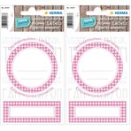 Herma Home Kavanoz Etiket 70mm Cap Pembe (2 paketi)