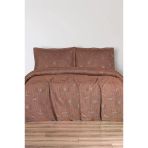 Hermes 3 Parça Çift Kişilik Pike Takımı 230X250 Turuncu