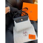 Hermes Logo Detaylı Ithal Çanta - Beyaz