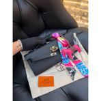 Hermes Logo Detaylı Ithal Çanta - Siyah