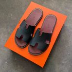 Hermes Oran Erkek Siyah Bordo Terlik