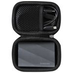 Hermitshell HERMIT SHELL Samsung Taşınabilir SSD T9 Taşınabilir SSD için Sert Seyahat Çantası 4 TB/2 TB/1 TB, USB 3.2 Harici Katı Hal Sürücüsü (1 Sabit Diskler için)