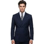 HERMOSE Signature | Atlantik Lacivert Kruvaze Takım Elbise - 6 Drop - 50
