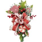 Hermoso Şeker Yay ve Kırmızı Meyveler ile Noel Gözyaşı Çiçek (Yurt Dışından)