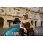 Hermossa Burcu Esmersoy X HM 1668 C1 Geometrik Siyah Unisex Güneş Gözlüğü