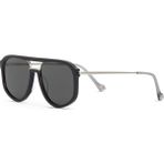 Hermossa Cesme Hm 1714 C1 Unisex Güneş Gözlüğü - Metal Gri-Siyah