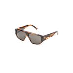 Hermossa HM 1628 C2 Geometrik Kahverengi Unisex Güneş Gözlüğü