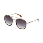 Hermossa HM 1637 C2 56 Geometrik Kırçıllı Kahverengi Kombine Unisex Güneş Gözlüğü