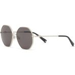 Hermossa Hm 1702 C 3 Silver Geometrik Kadın Güneş Gözlüğü - Gümüş